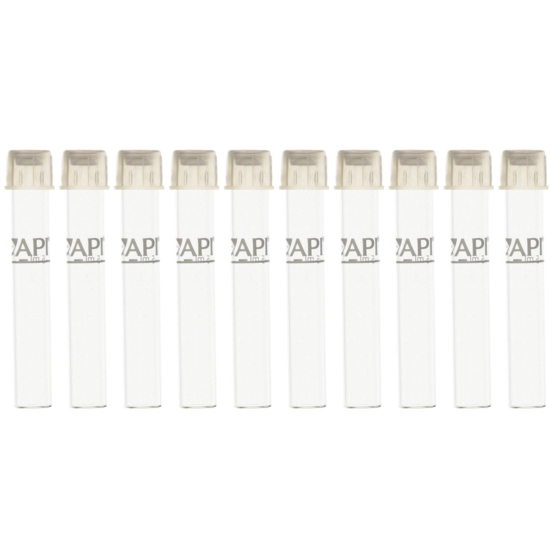API Glass Test Tube with Caps - Spare / Replacement Vial - Box of 24