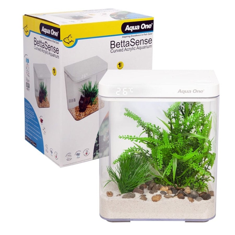 Aqua One BettaSense 9.7L  - Acrylic White (24.5x17.5x30.6cm)