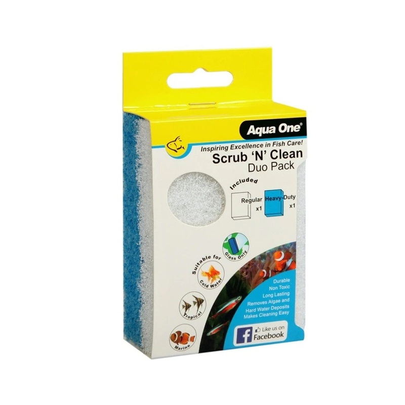 Aqua One Scrub N Clean Algae Pad Duo Pack