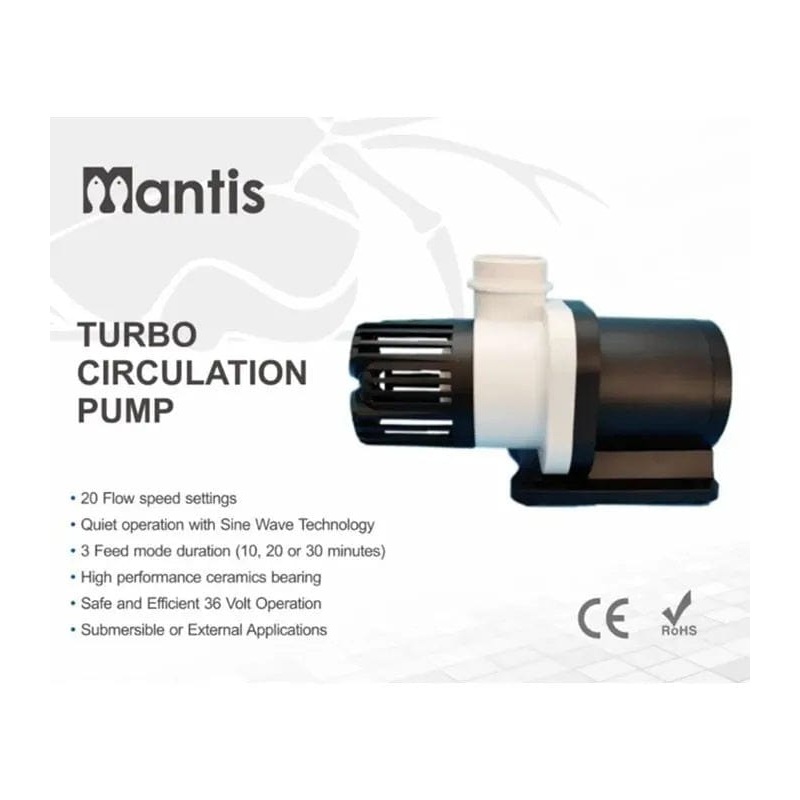 Mantis Turbo DC Pump 20,000L (Wet / Dry)