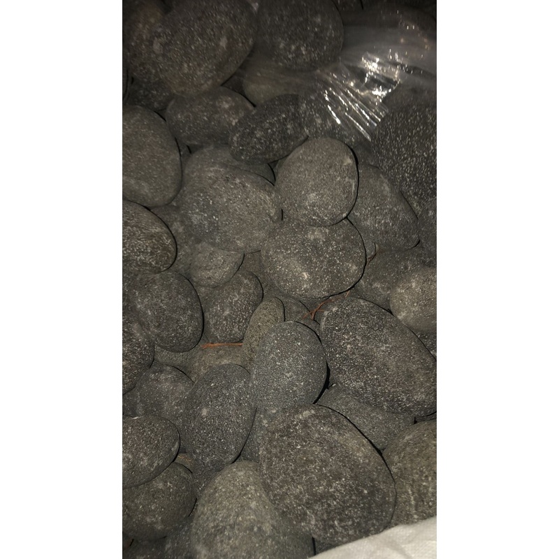 River Rocks Smooth Black Lava /kg