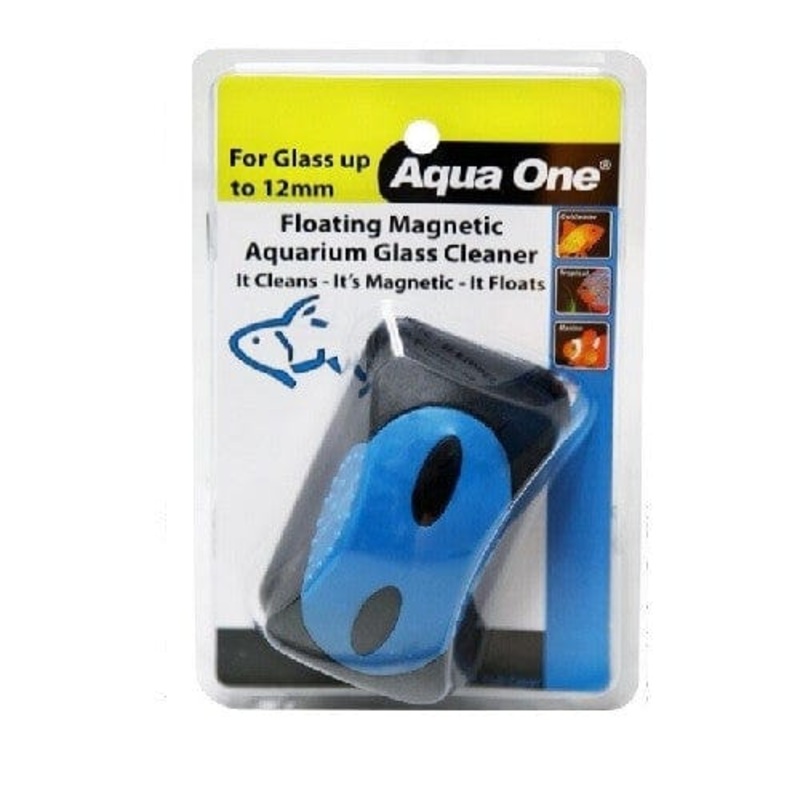 Aqua One Floating Magnet Cleaner L - For up to 12mm Glass