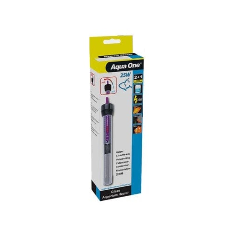 Aqua One Glass Heater 25W - 18.5cm
