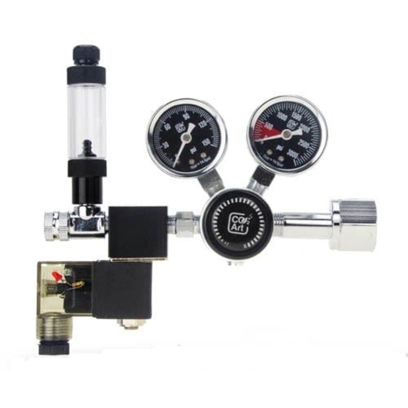 CO2Art Pro SE - CO2 Dual Stage Regulator with Solenoid