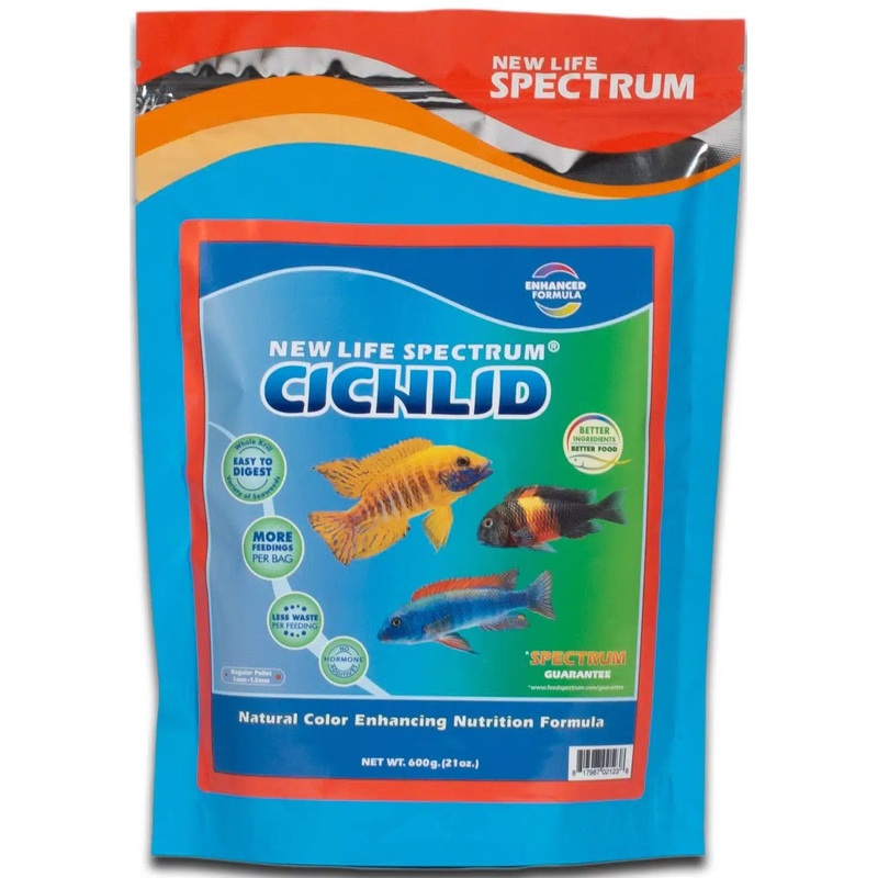 New Life Spectrum Cichlid Regular Sinking 1.0-1.5mm 600g