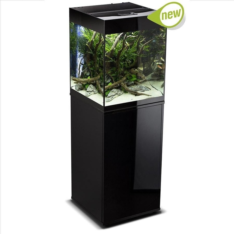 Aquael Glossy Cube Complete Set - 50 x 50 x 63cm (135L) - Black