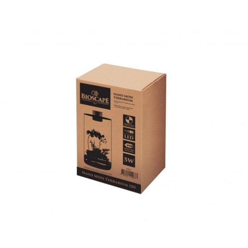 Bioscape Terrarium Nano Moss 150 Cylinder 5W