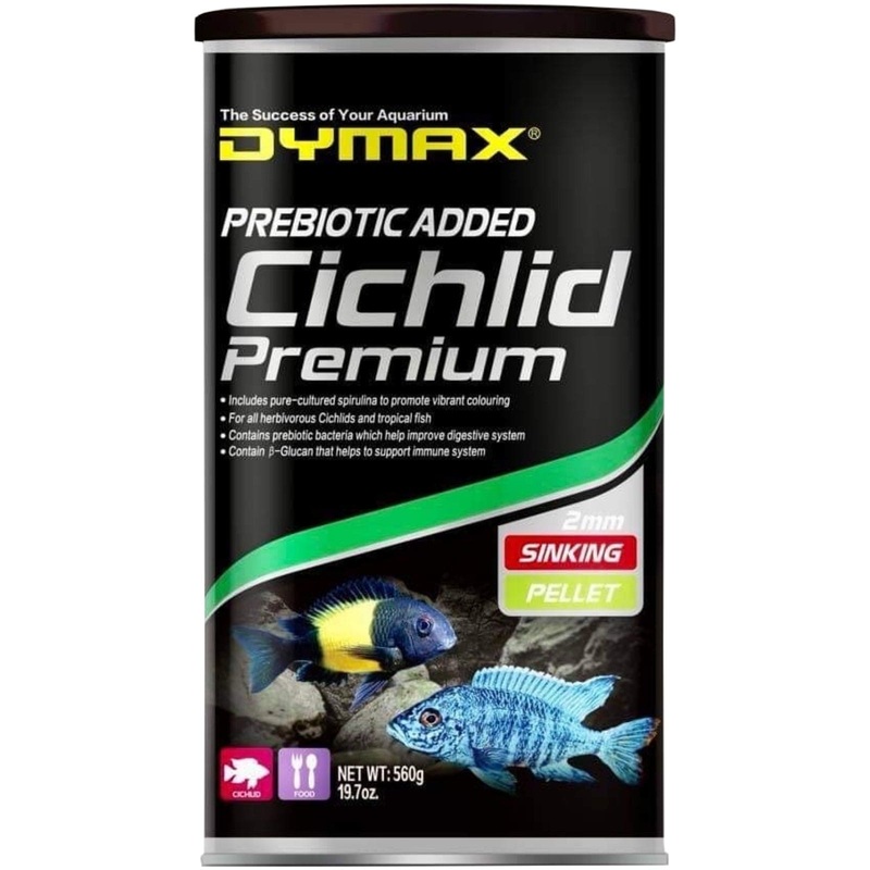 Dymax Cichlid Premium 560g Sinking Pellets