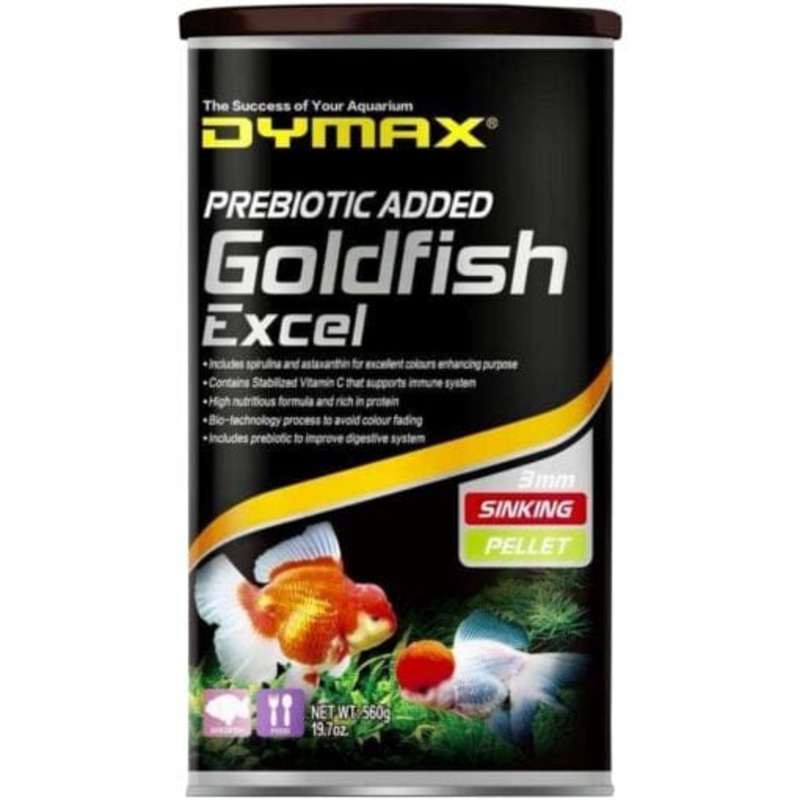 Dymax Goldfish Excel 560g - Sinking Pellets