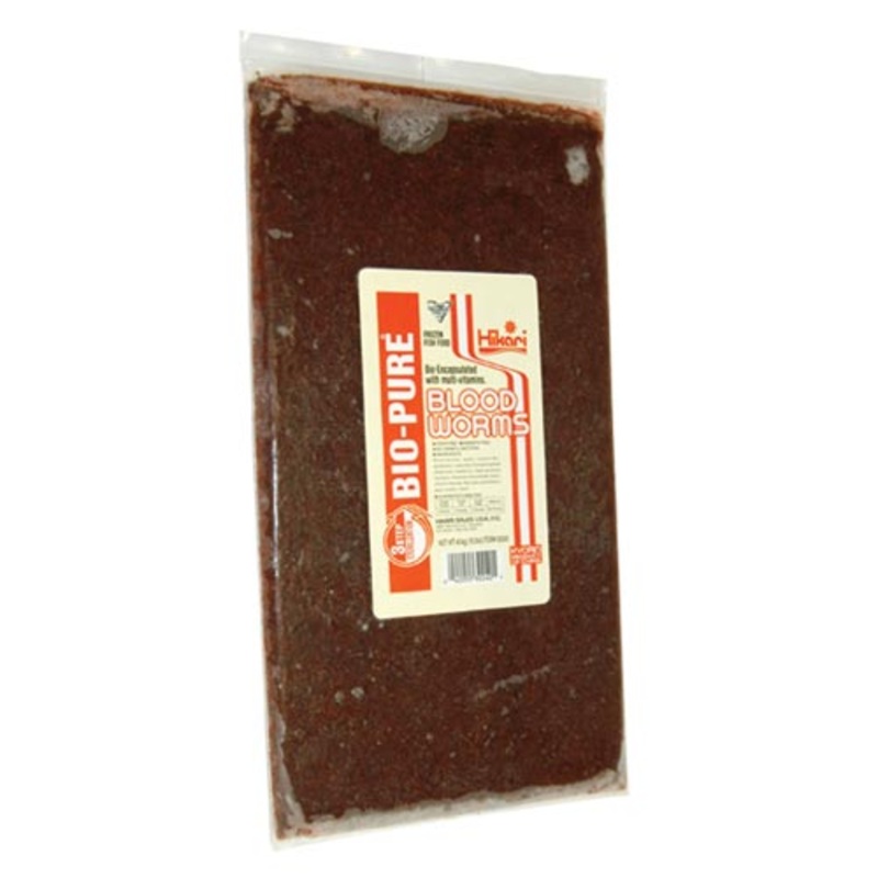 Hikari Bio-Pure Frozen Blood Worms - Flatpack - 16 oz