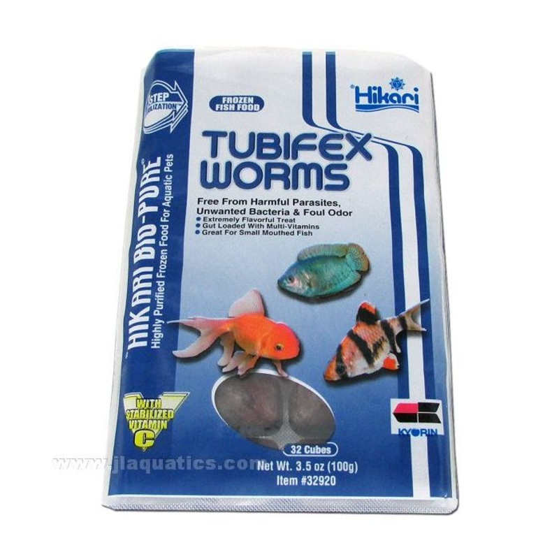 Hikari Bio-Pure Frozen Tubifex Worms - Cubes - 3.5 oz