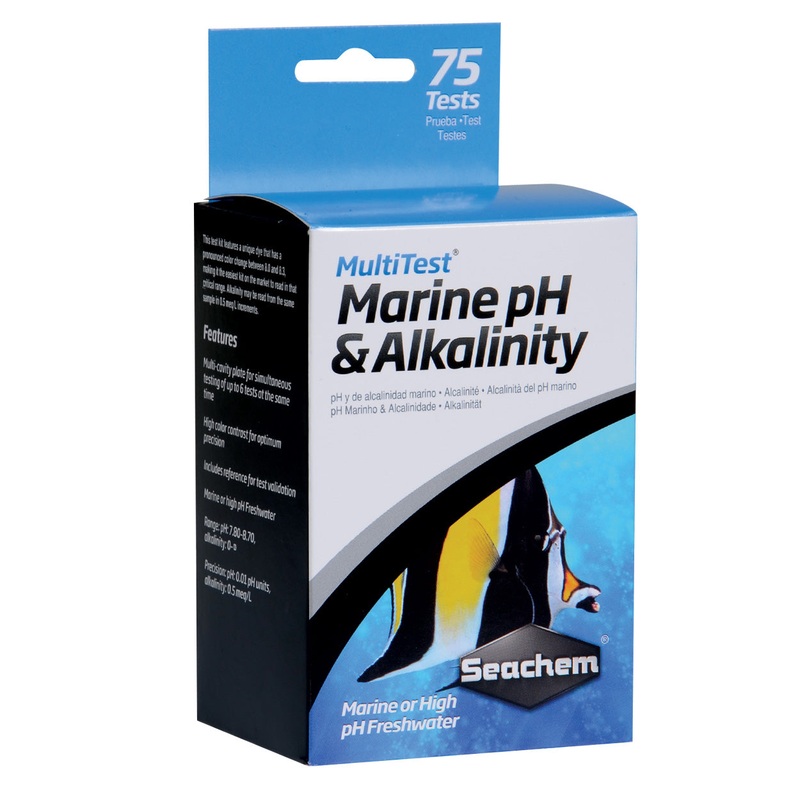 Seachem MultiTest - Marine pH/Alkalinity - 75 Tests