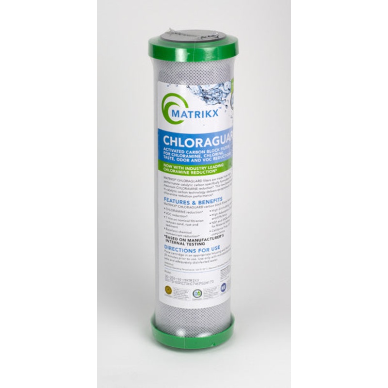 Matrikx ChloraGuard Carbon Block Filter - 1 Micron