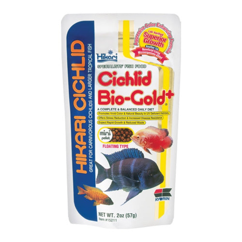 Hikari Cichlid Biogold+ - Mini Pellets - 2 oz