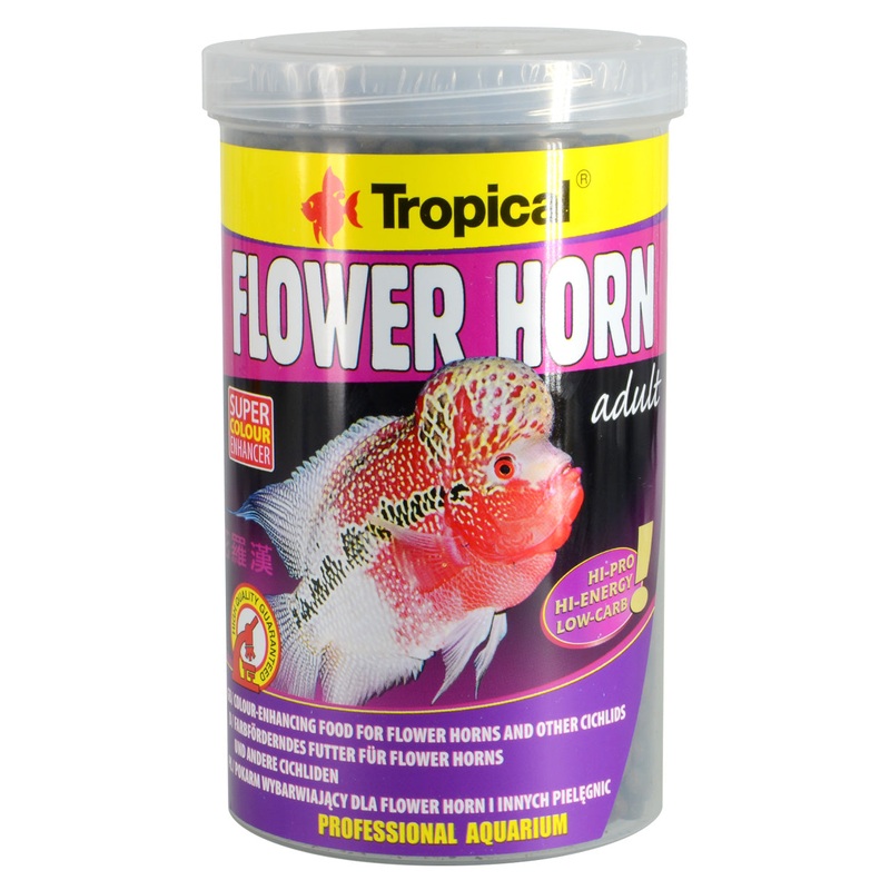 Tropical Adult Flower Horn Cichlid Pellets - 380 g