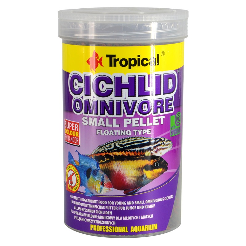 Tropical Cichlid Omnivore Small Floating Pellets - 360 g
