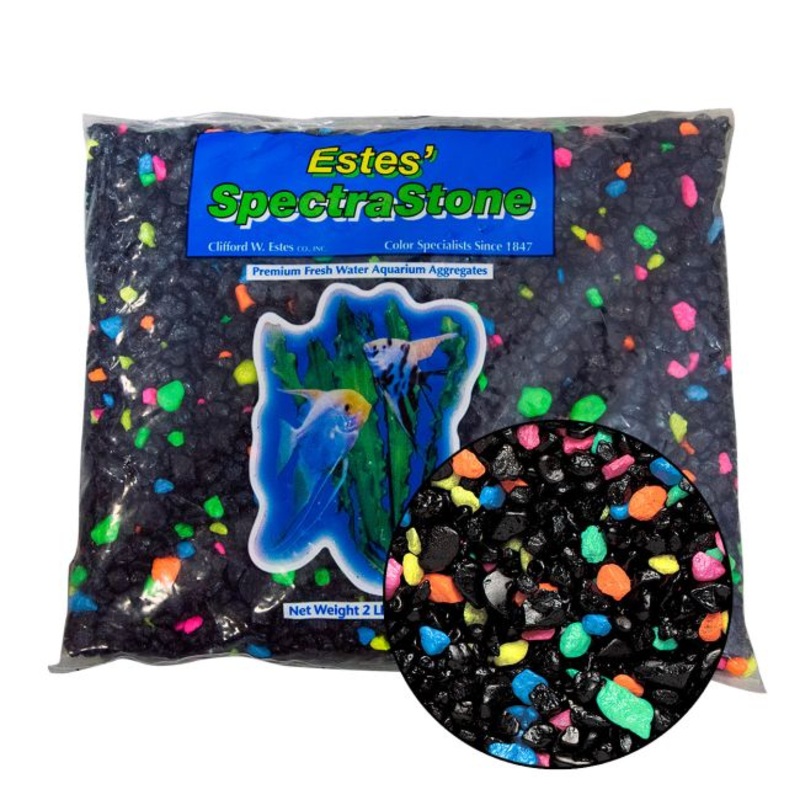 Estes PermaGlo Gravel - Black Lagoon - 2 lb
