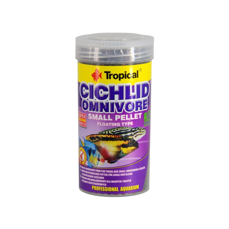 Tropical Cichlid Omnivore Small Floating Pellets - 90 g
