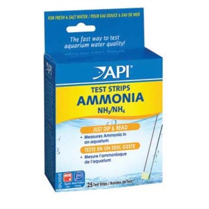 API Ammonia Aquarium Test Strips - 25 pk - Freshwater-Saltwater