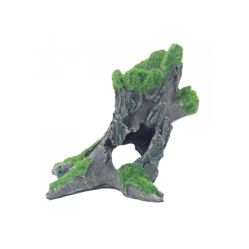 Bioscape Moss Leaning Tree Trunk 16 x 15 x 10cm
