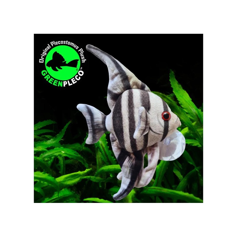 Fish Plushie - Angelfish Zebra 13cm x 22cm