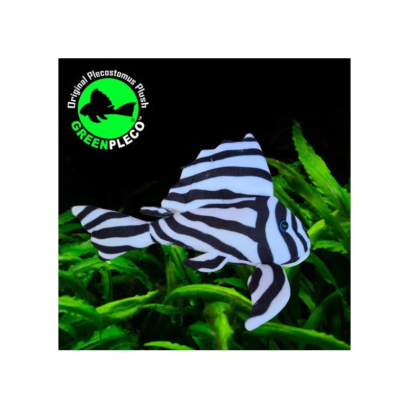 Fish Plushie - Zebra Pleco 25cm