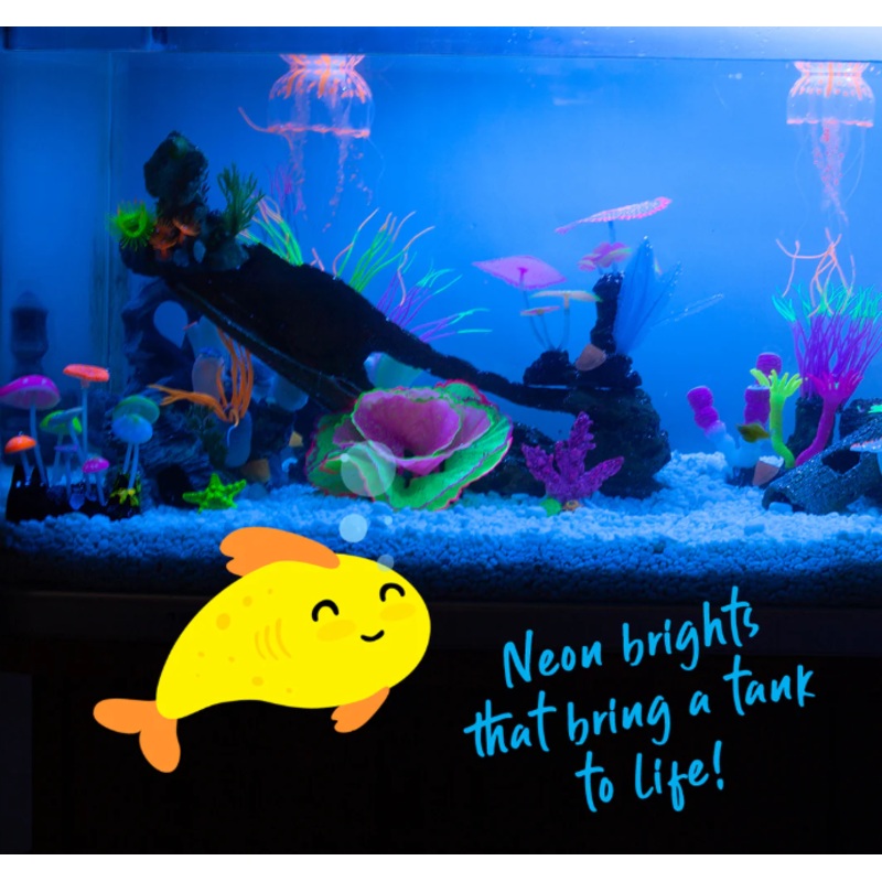 Kazoo - Silicone Plant Coral Garden with Clown Fish & Air