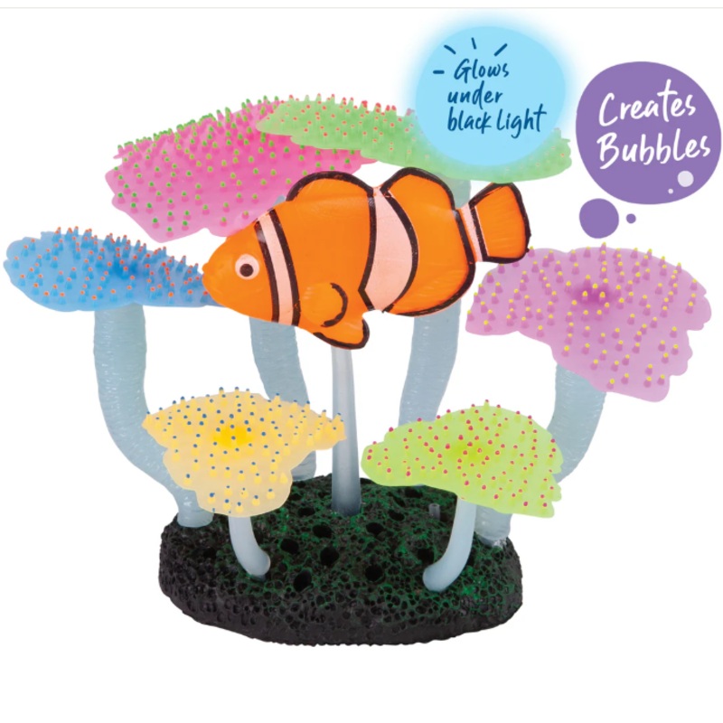 Kazoo - Silicone Plant-Flat Coral w/Clown Fish & Air