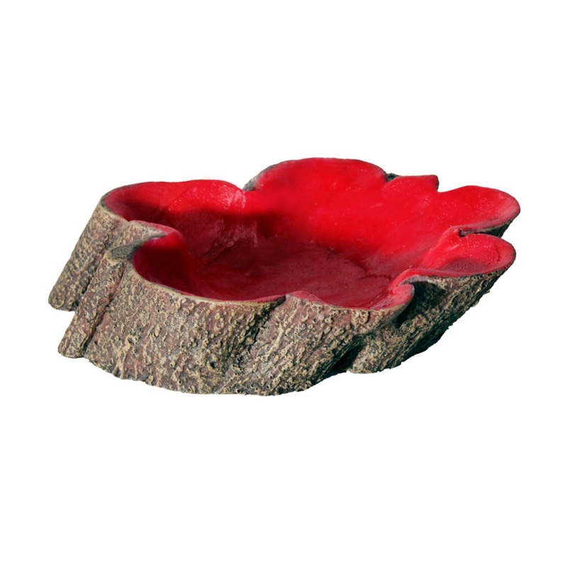 Reptile One Hermit Crab Tree Stump Bowl Red