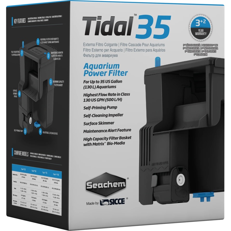 Seachem - Tidal 35 - Hang on back filter
