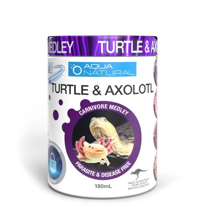 Turtle & Axolotl - Carnivore food
