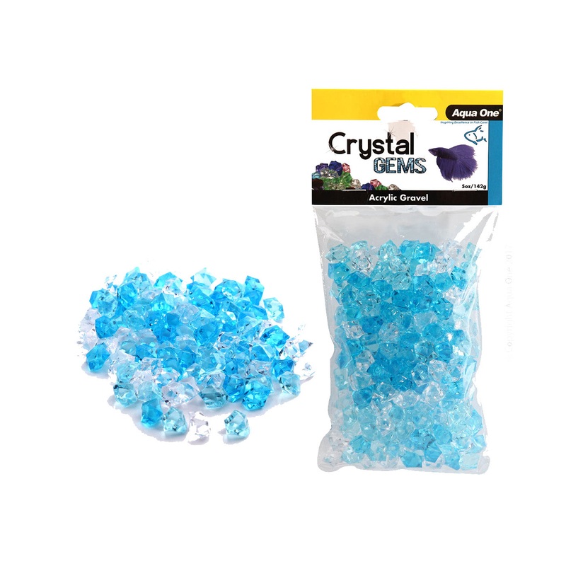 Aqua One Crystal Gems Acrylic Betta Gravel 145g 15mm - dicontinued