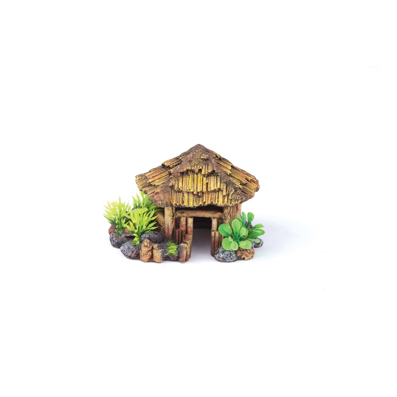 Kazoo Bali Hut With Plants Round