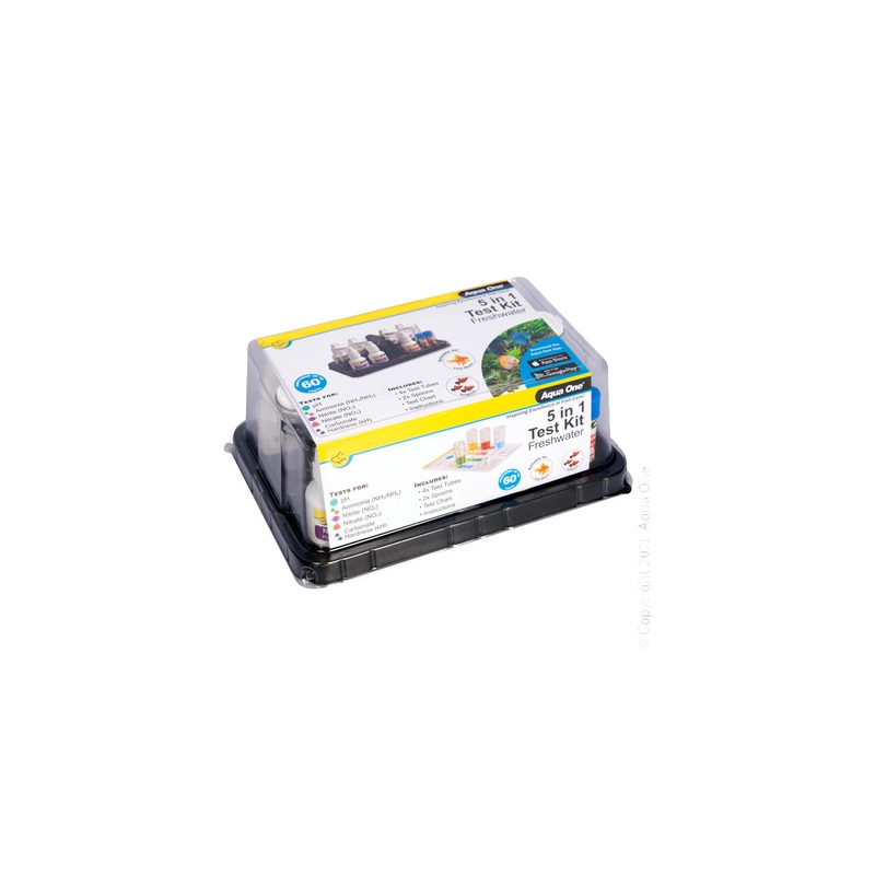 Test Kit 5in 1 Freshwater PH NH4 NO2 NO3 KH