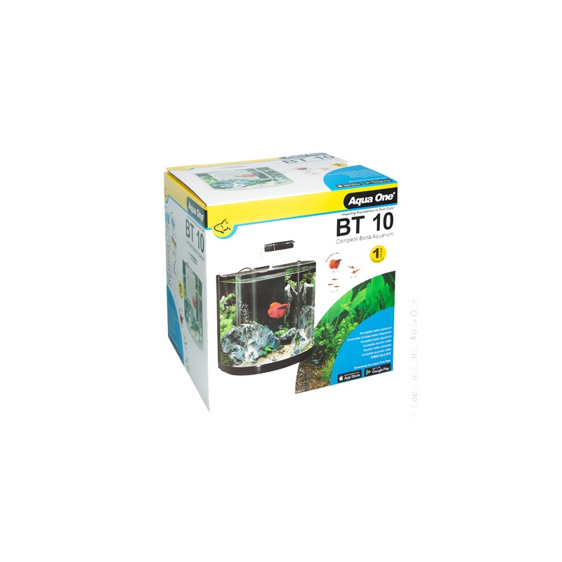 Aqua One BT10 Betta Glass Aquarium 25.5W x 21D 10L