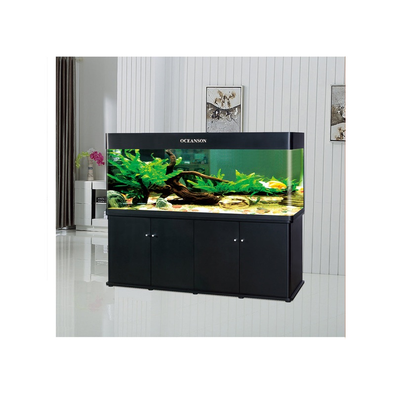 Oceanson R180 - 180cm Curved Corner Aquarium and Cabinet