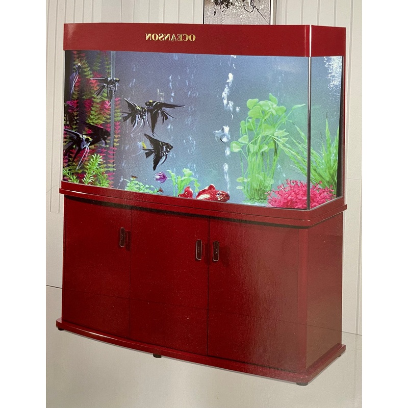 Oceanson RG138 - 138cm Curved Front Aquarium, Cabinet and Sump