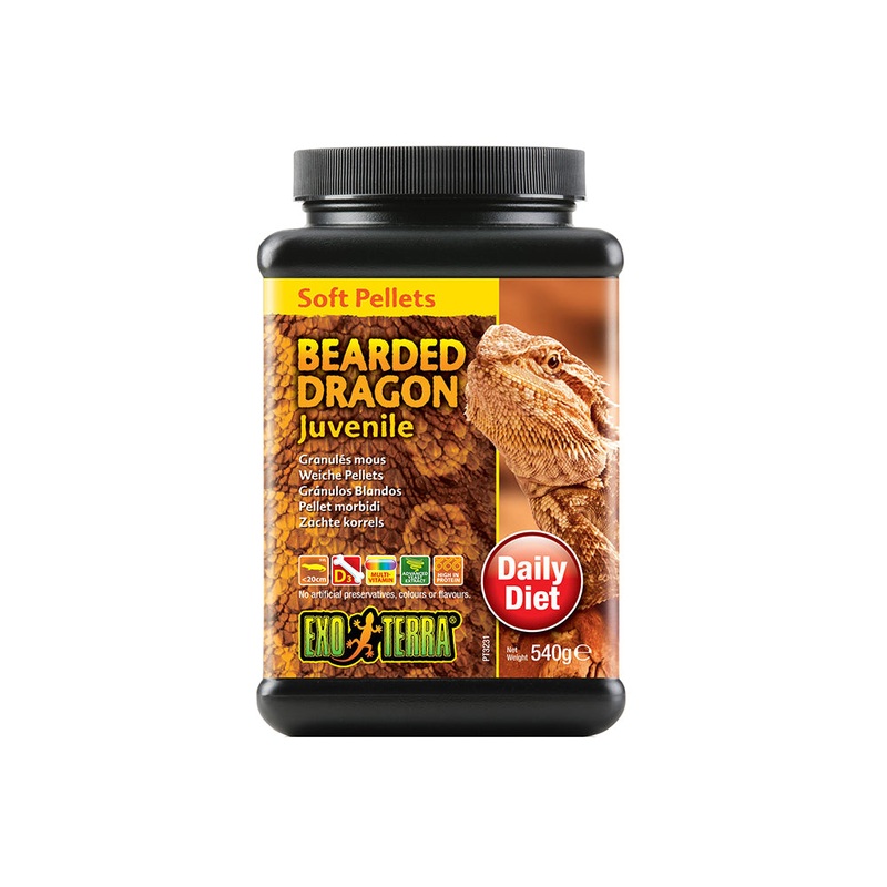 Exo Terra Bearded Dragon Soft Pellets - Juvenile