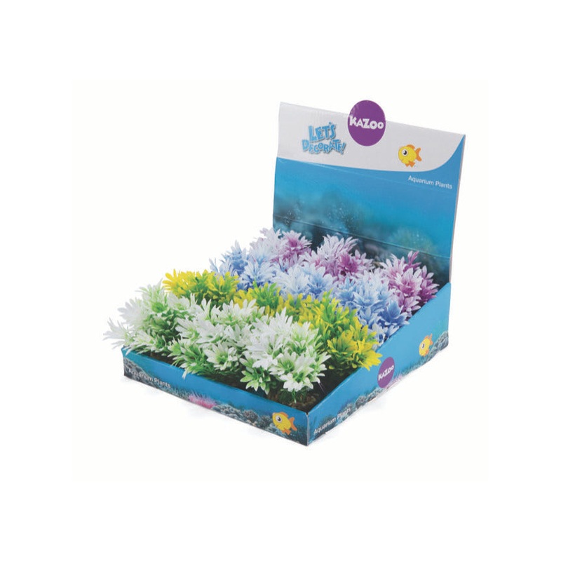 Kazoo Plastic Plants Coloured Tip Leaf Assorted