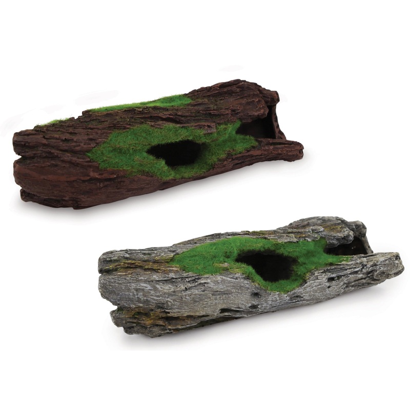 Kazoo Driftwood Log With textured Moss