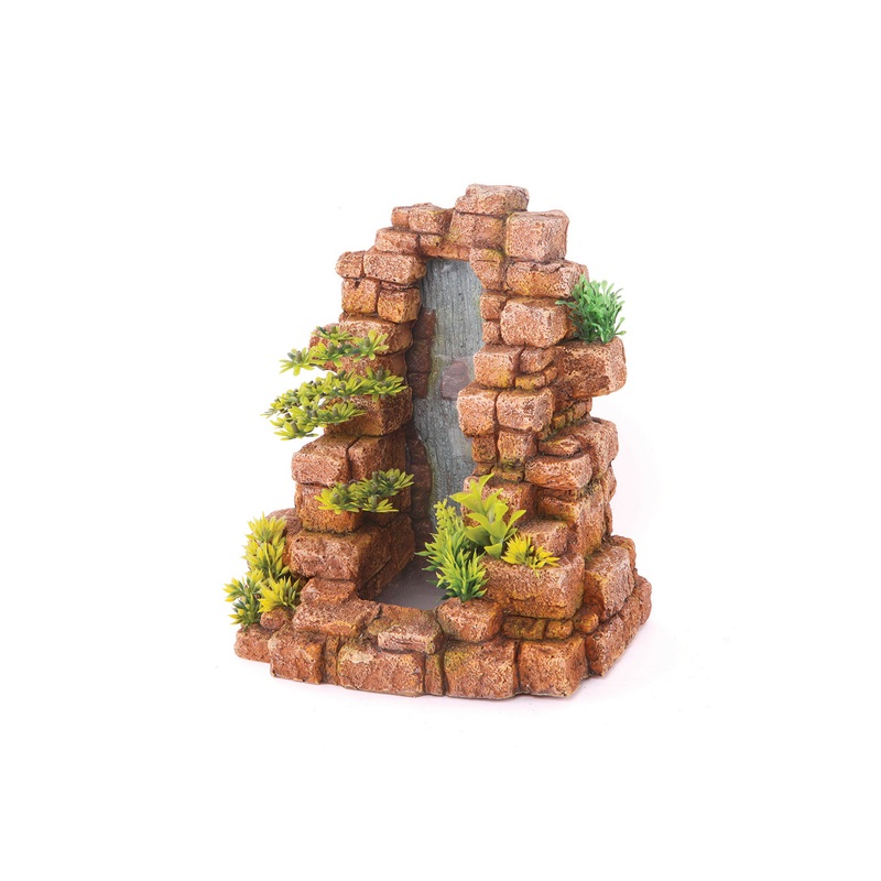 Kazoo Redstone Waterfall With Plants