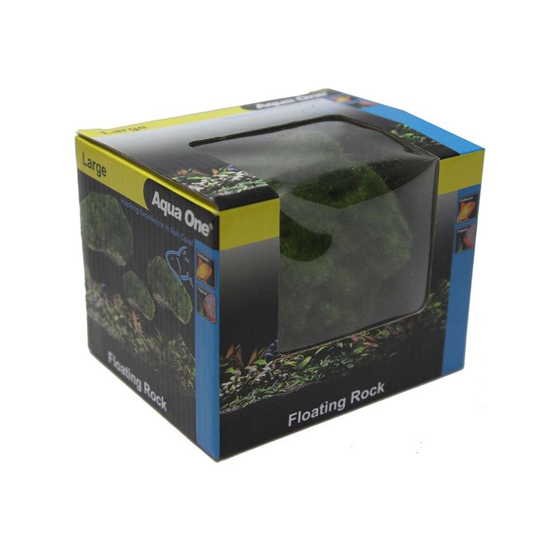 Aqua One Floating Lava Stone With Moss Ornament