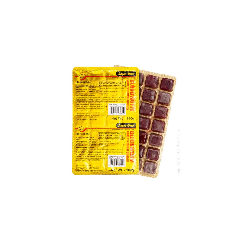 Bloodworm Frozen Food Gold 100g Premium Quality