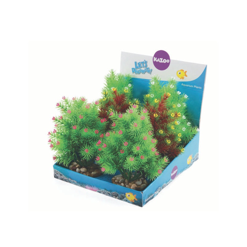Kazoo Plastic Plants Small Leaf Assorted