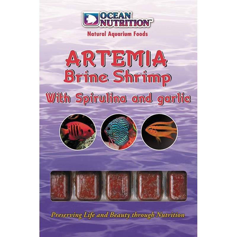 Ocean Nutrition Frozen Artemia / Brine Shrimp with garlic