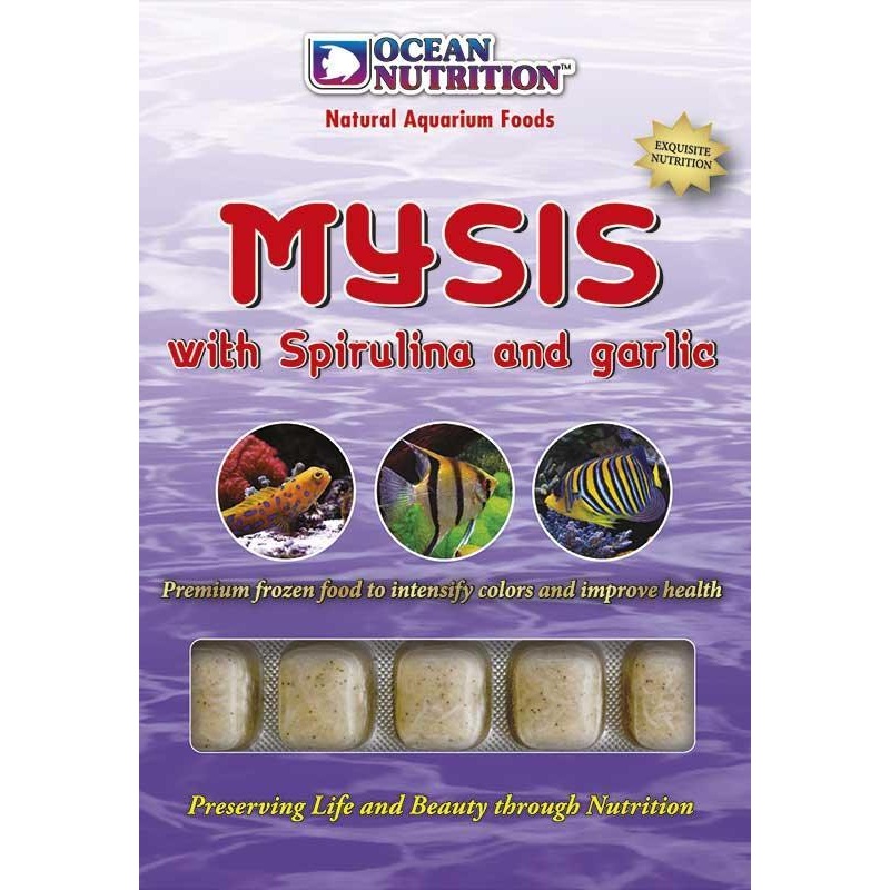 Ocean Nutrition Frozen Mysis with Spirulina & Garlic