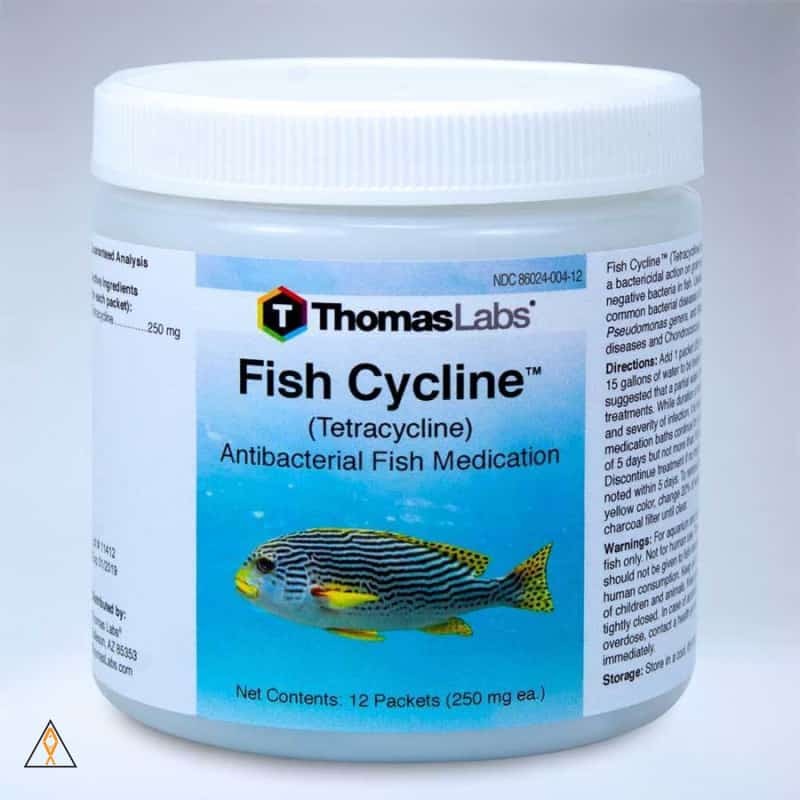 Fish Cycline Tetracycline Antibacterial Fish Medication - Thomas Labs