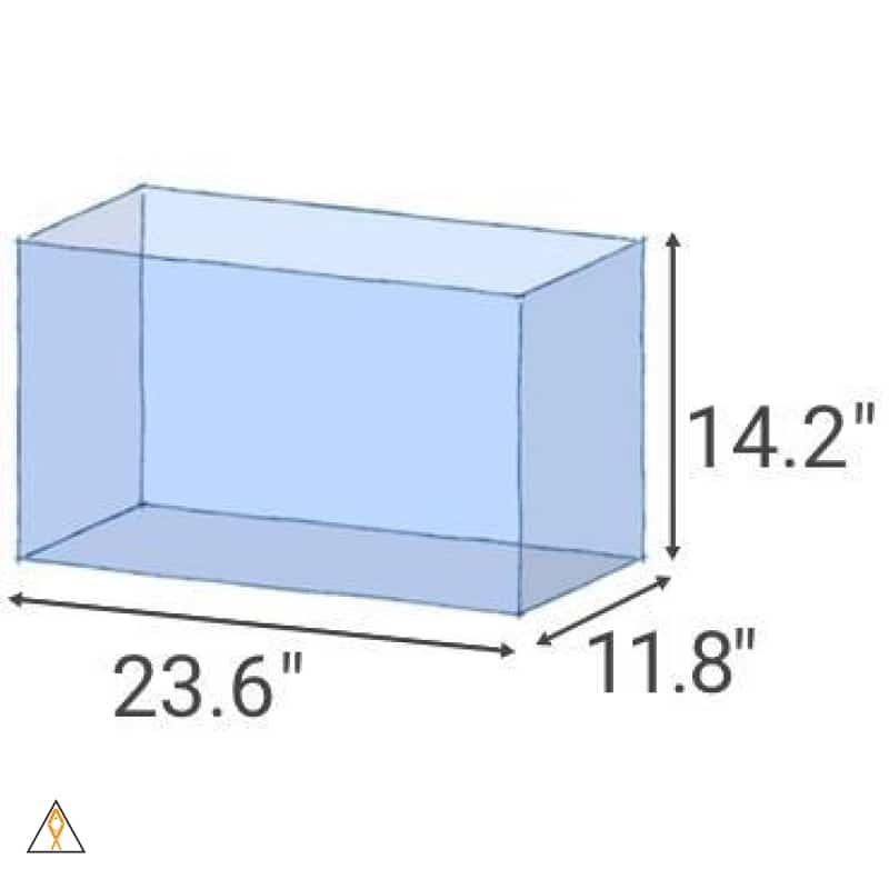 ADA 60-P (17 GAL) Rimless Low-Iron Cube Garden Aquarium - Aqua Design Amano
