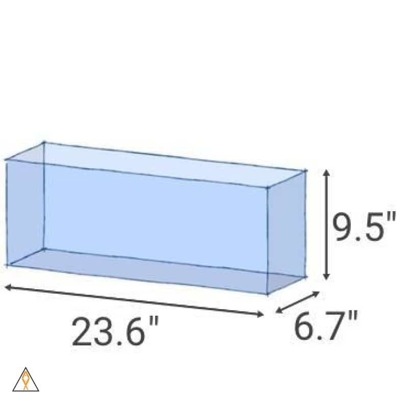 HCA-6G (6.5 GAL) Rimless Low-Iron Aquarium - AquaTop