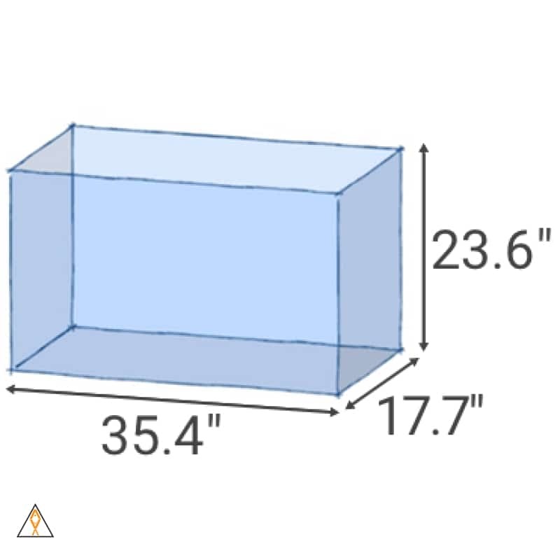 ADA 90-H (64.2 GAL) Rimless Low-Iron Cube Garden Aquarium - Aqua Design Amano